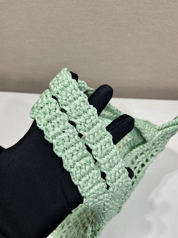 Green Woven Bag